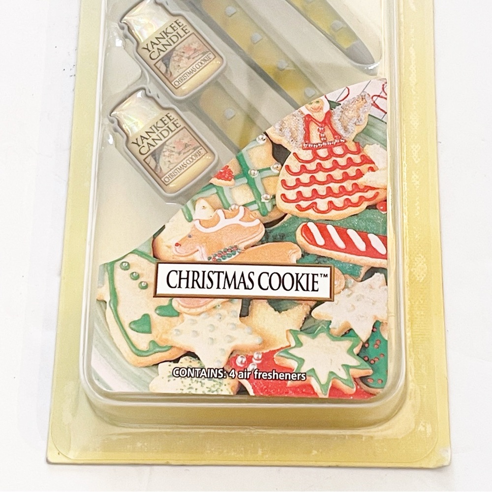 Yankee Candle Car Vent Sticks Christmas Cookie Auto Air Freshener NEW - Picture 2 of 3